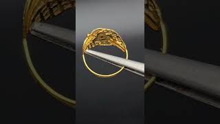 Timeless 18k gold ring – handcrafted in India with elegance ✨ #GoldRing #IndianJewelry