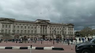 Outside the Buckingham Palace