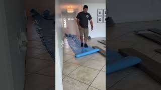 Laying LVP & Laminate over tile! #diy #homerenovation