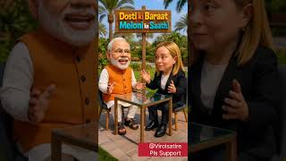 Meloni vs Modi | Trump ke 50% Tariff pe Modi ka Epic Reply! 😂#trending #funny #viral #viralvideo