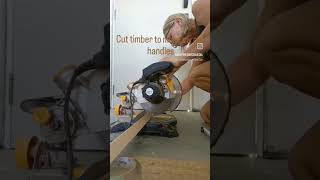 DIY Furniture Handles made from Porta Timber MCM Makeover #Diyhandles #furnituresave #mcmfurniture