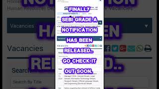 Be an Achiever. #sebi#sebigradea#notifications#govtjobseeker#motivation#believe#hardwork#ytshorts