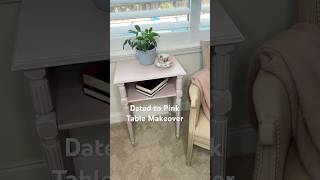 Dated and dark to pink and adorable #furnitureflip #furnituremakeover #thriftedfurniture #painted
