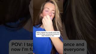 She tapes her mouth at night… and wakes up glowing. ✨