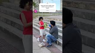 Compassionate Act: Boy's Kindness Toward Homeless Man #shorts