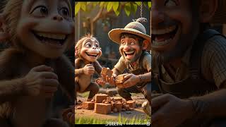 Ek garib aadmi or ek Bandar ki kahani#story #gareebkikahani #shorts #viral