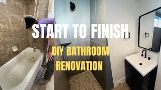 Complete DIY Bathroom Renovation | From Leaky Shower to Stunning Remodel
