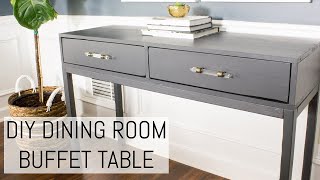 DIY Dining Room Buffet Table