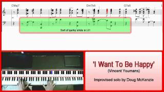 'I Want To Be Happy' (revised version) - Jazz piano lesson