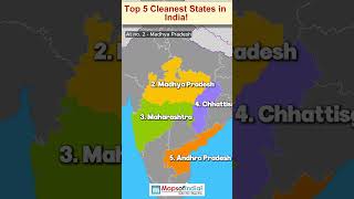 Which are the top 5 cleanest states in India? 🏆