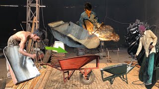 The Most Attractive Way Of Making Wheelbarrows In a Local Factory