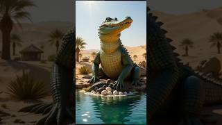 Mother Crocodile’s Heartbreaking Loss 🐊💔 | Fox Attack on Babies | Emotional Wildlife Animation