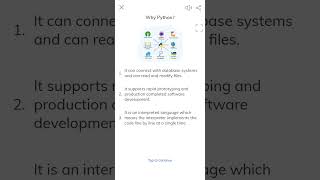 Why Python #pythontutorial #pythonprogramming #computerscience