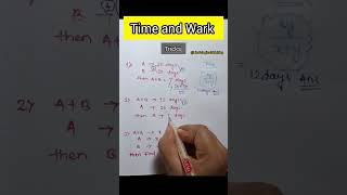 Time and Wark short tricks|😲#maths #ssc #timeandwork #timeandworkmaths