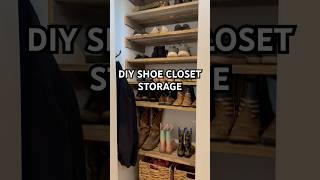 Shoe Closet pt. 2 🙌🏼🤯 #shoestorage #shoes #home