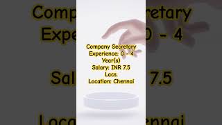 #companysecretary #csjobs #chennaijobs2024 #employmentnews2024 #jobs2024 #icsi #csfreshersjobs