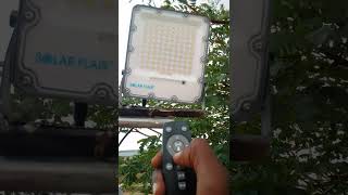 Testing of 100w Solar Floodlight installation @killovoltscontracting