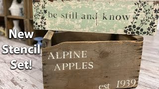 Stenciling Farmhouse Signs | New JRV Stencils