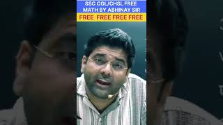 Ssc Math Free On YouTube By Abhinay Sharma Sir #ssc #ssccgl #maths #railway