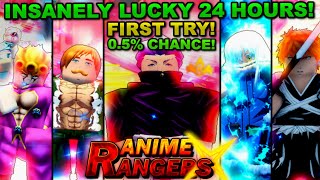 Insanely Lucky First 24 Hours In Roblox Anime Rangers X... Here's What Happened!