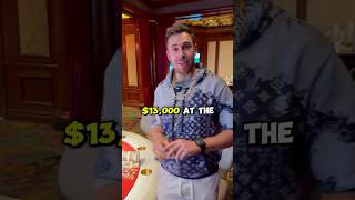 13K HIGH STAKES BACCARAT FLIP!? #comedy #casino #gambling #sportsbetting