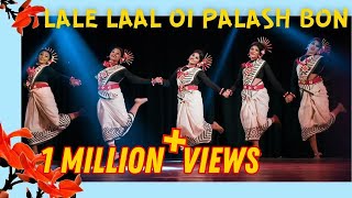 Lale Laal Oi Palash Bon ~ Jhumur Dance | Live Bengali Folk Dance | Shailee Annual Show 2023 |