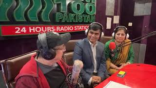 Legend Singer Muhammad Ali Shykhi for inviting Us on Your Radio FM 100 show  Irfan & Sobia