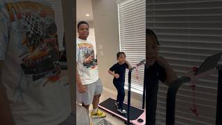 Mom catches dad and son working out then son says this 😱