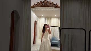 Come try on wedding dresses with me 👰🏻‍♀️  #2025bride #weddingdress #2025wedding