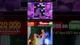 Incredible $100,000 Max Win on Retro Sweets Slot #shorts