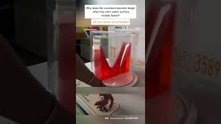 curvature of a calm surface increase as the rotation speed increases? Why #curvation #surface