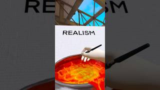 Minecraft vs Realism | Lava Bucket #minecraft #vr #drawing #painting #art #minecraftrealistic #asmr