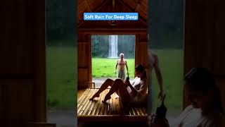 ASMR Rain in Hut | Relaxing Rain Sounds for Deep Sleep ❤️#asmrrain​ #asmrsounds​ #shorts #nature