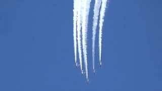 (交信あり)ブルーインパルス 急遽レイン・フォールからサンライズに変更　2015年入間基地祭