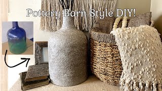 Pottery Barn Vase DIY | Turn your thrifts into High-End Stone Vessels! @therefurbishedlife
