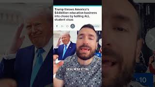 トランプ大統領がF1学生ビザを全て停止!!! #学生ビザ #移民