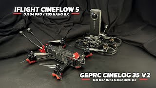 IFLIGHT CINEFLOW 5 and GEPRC CINELOG 35 v2 FPV Drone Reviews! DJI 04 Air Unit vs GoPro Hero 11 Black