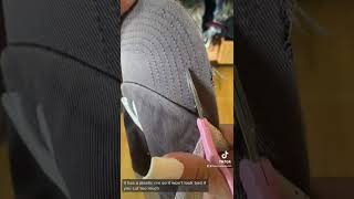 ダメージ加工の野球帽の作り方