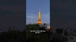 Magical Eiffel Tower view in Paris #parishotels #paris #luxuryhotels