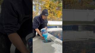 ラインを吹き飛ばす新しい方法を試しました #スイミングプール #冬物 #ショートパンツ