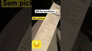 5am pickup 🥴 (home delivery) not to a (office)