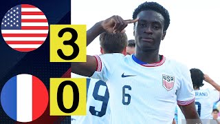 USA vs France 3-0 Highlights | World Cup U20 2025