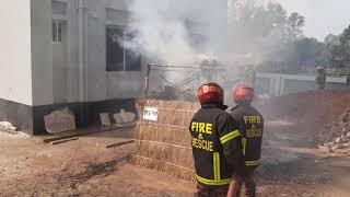 কাজিপুর উপজেলার ফায়ার সার্ভিস ও সিভিল ডিফেন্স কতৃক আয়োজিত অগ্নি নির্বাপন মহড়া।