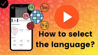 How to select the language on MP3 Downloader-YouTube Player?
