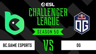 LIVE: BC.Game Esports vs OG - ESL Challenger League - Season 50 EU