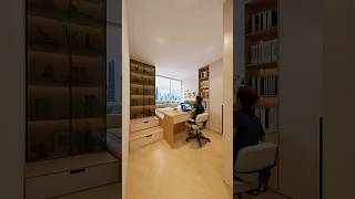 小さな寝室のクリエイティブな装飾アイデア #shorts #bedroomdesign #bedroom