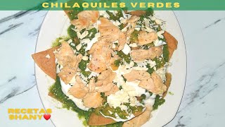 ⭕Chilaquiles Verdes Receta Fácil|Para cuando tenemos poco tiempo⏱ Quedan muy sabrosos‼️