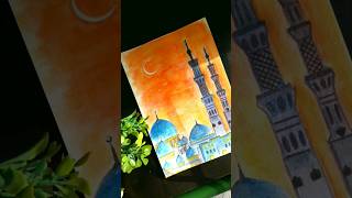 Ramadan Mubarak 🌙 #masjid #painting #art #shorts #ramadan