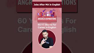 Jobs after MA in English!✍️#shorts