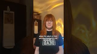 Wig styling gone wrong #wigs #cosplay #severance